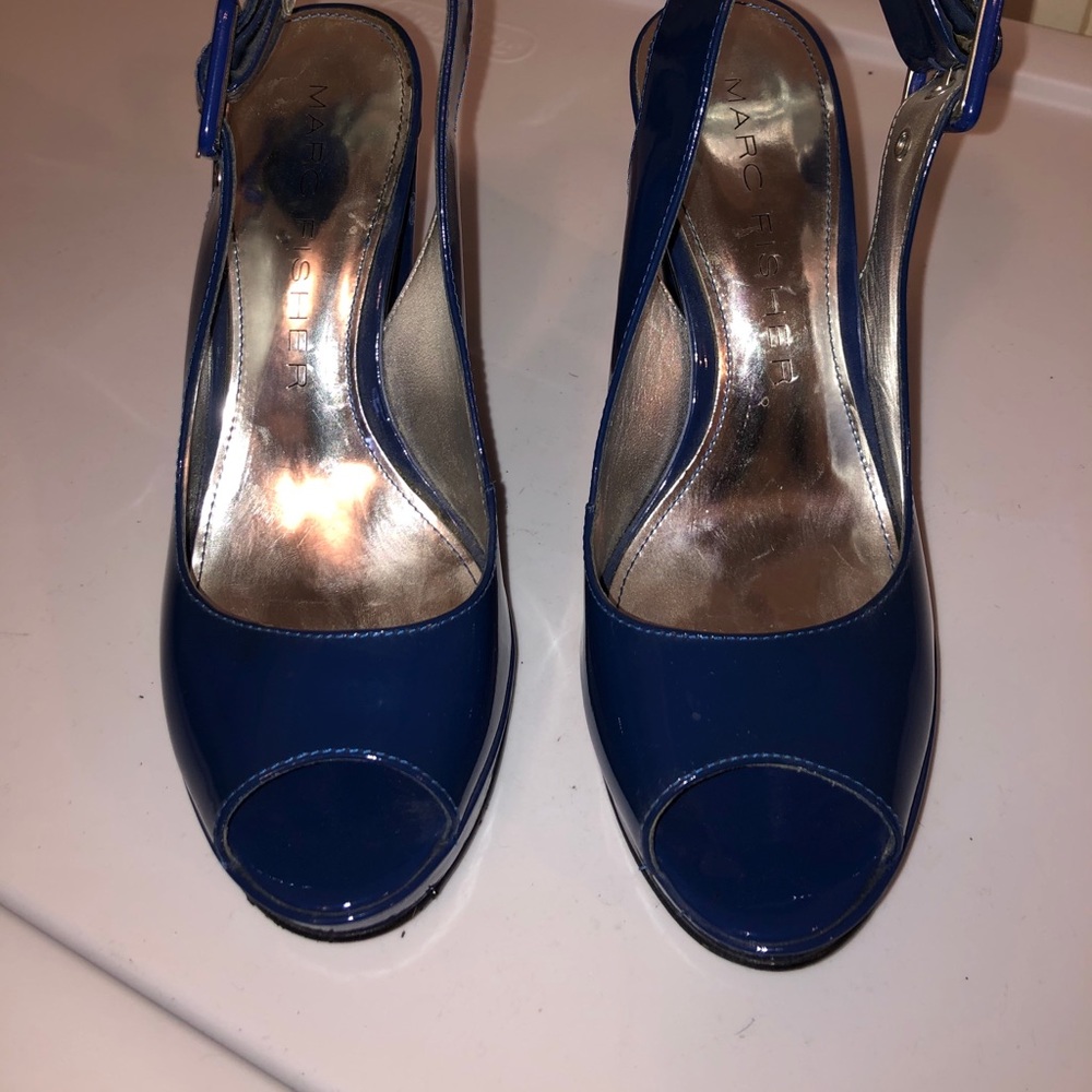 Royal blue heels